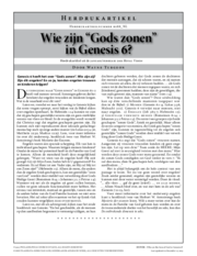 Wie zijn “Gods zonen” in Genesis 6?