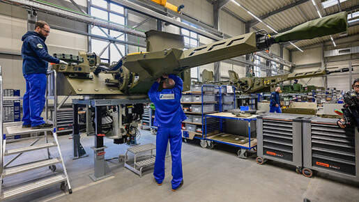 Het vredige Duitsland verandert in een oorlogsmachine